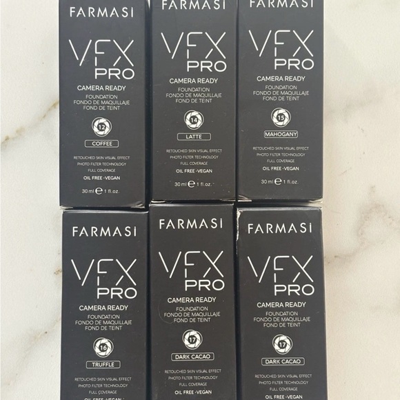 Farmasi NEW VFX Pro Foundation - Coffee, Mahogany, Truffle, Dark Cacao - Picture 2 of 2